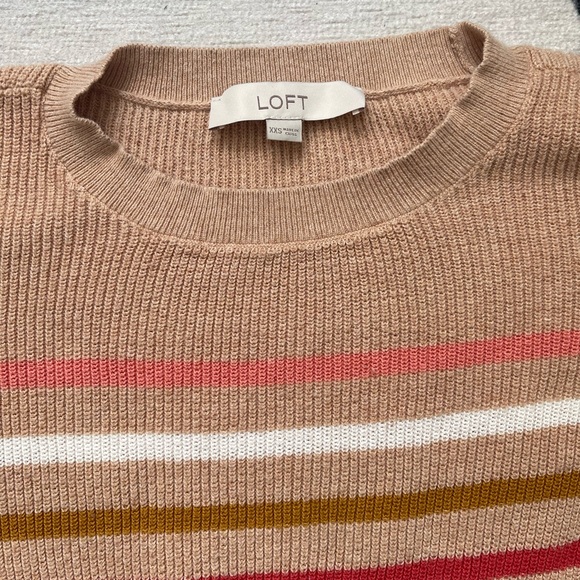 Loft petite horizontal striped sweater - Picture 3 of 11